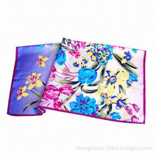 Silk Scarf, Made of 100% Silk, 90x90cm, Customized Designs are Accepted